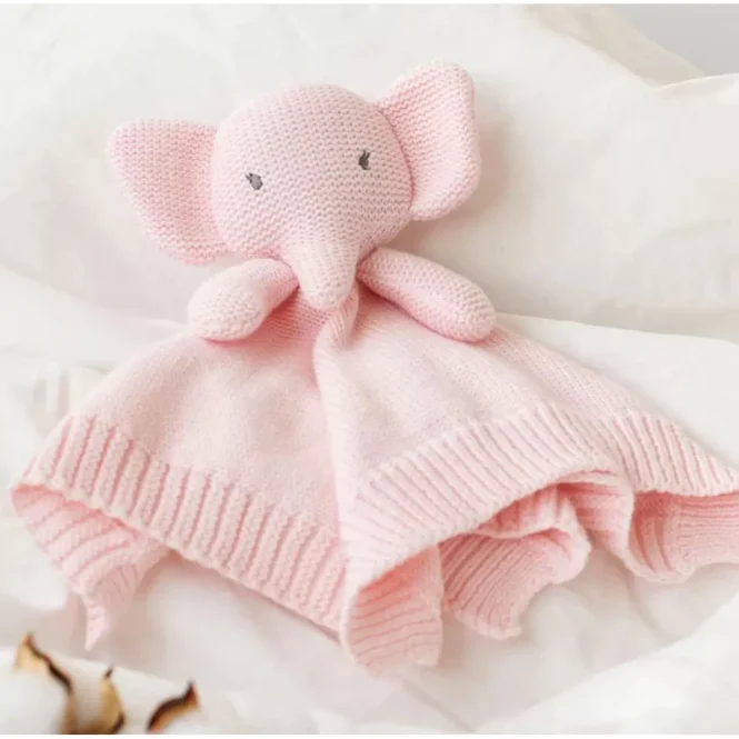 Kiokids Πανάκι Παρηγοριάς "Cotton Friends" Ελεφαντάκι Ροζ 3431 - Image 2
