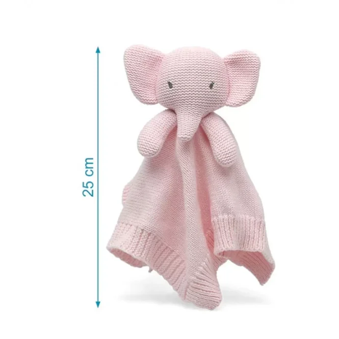 Kiokids Πανάκι Παρηγοριάς "Cotton Friends" Ελεφαντάκι Ροζ 3431 - Image 4