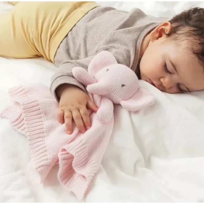 Kiokids Πανάκι Παρηγοριάς "Cotton Friends" Ελεφαντάκι Ροζ 3431 - Image 3