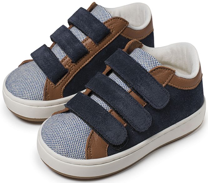 Δίχρωμο Sneaker Τριπλό Χρατς EXC5174 Μπλε Ταμπά - Image 3