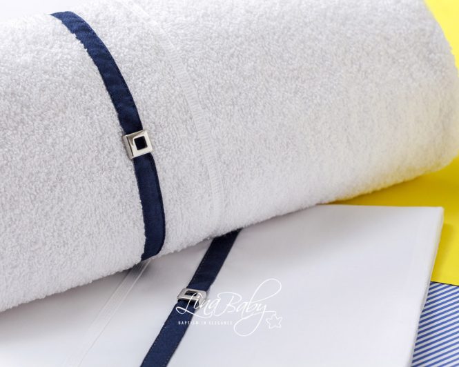 Lina Baby Σετ Λαδόπανο LB-1524 Alonso White Blue - Image 2