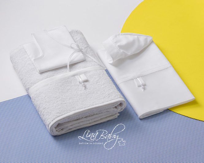 Lina Baby Σετ Λαδόπανο LB-1548 Phaedon White