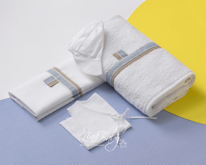 Lina Baby Σετ Λαδόπανο LB-1554 Adam White