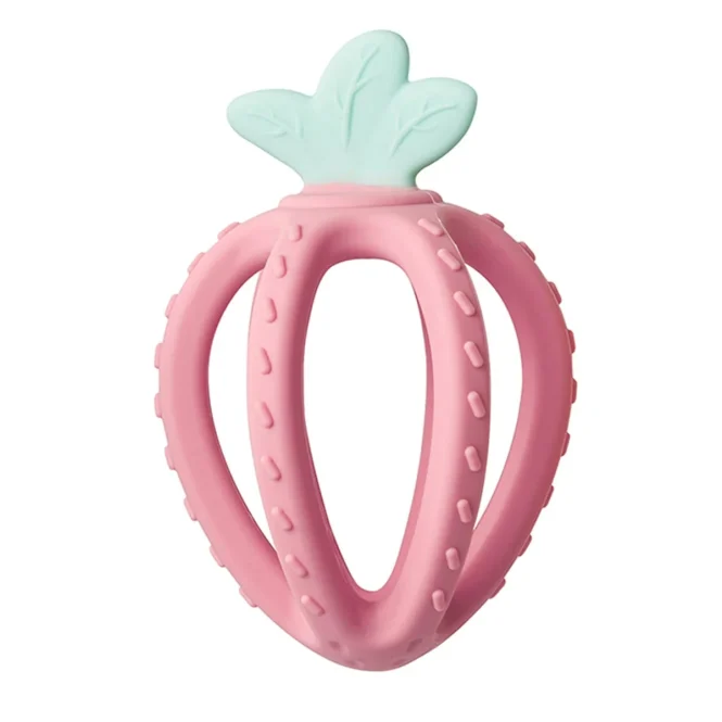 Saro Μασητικό Οδοντοφυΐας "Fresh Fruit 2104" Pink από Σιλικόνη για 6 m+