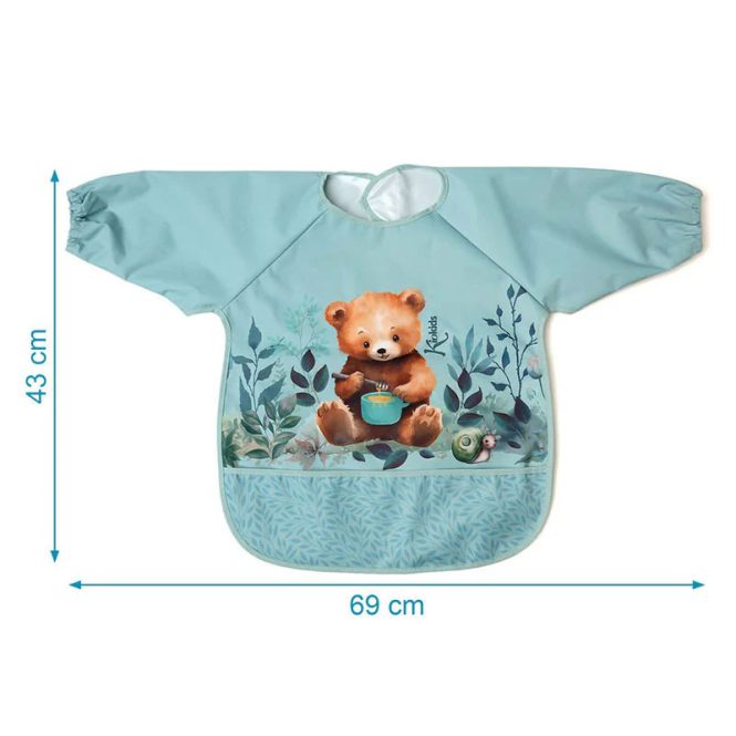 Σαλιάρα Με Μανίκια 4+ Μηνών (43x69) Kiokids Little Beer 3750 - Image 3