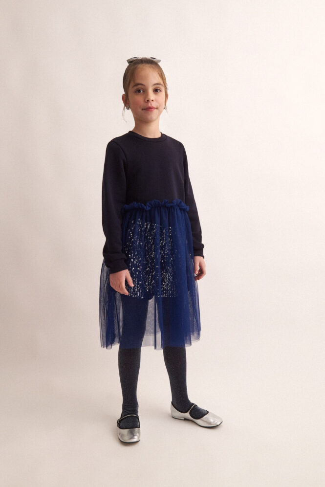 Two in a castle -Tutu Sweater Top & Sequin Shorts (T6683) - Image 2