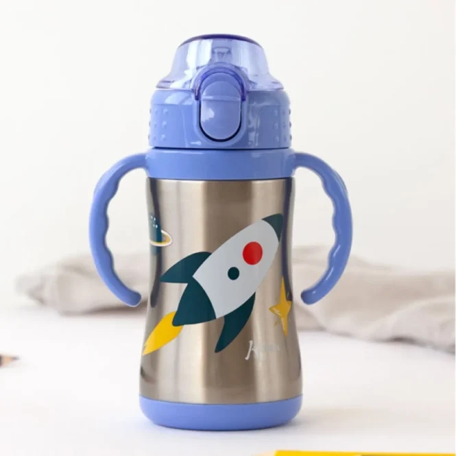 Kiokids Παιδικό Παγούρι Θερμός Ανοξείδωτο Μπλε 280ml - Image 2