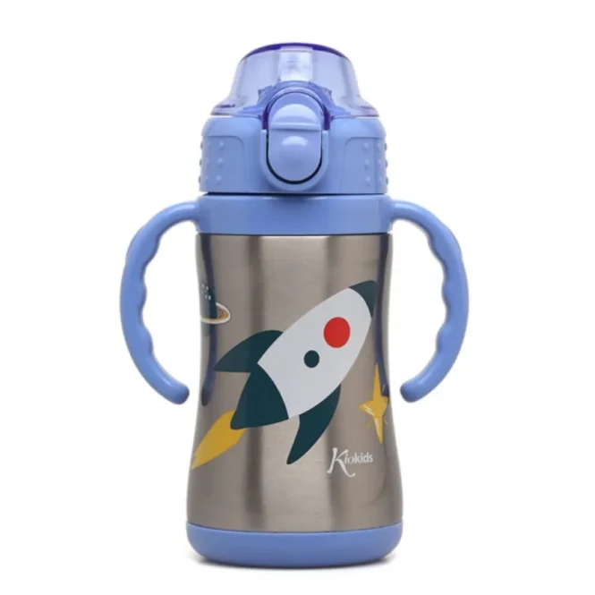 Kiokids Παιδικό Παγούρι Θερμός Ανοξείδωτο Μπλε 280ml