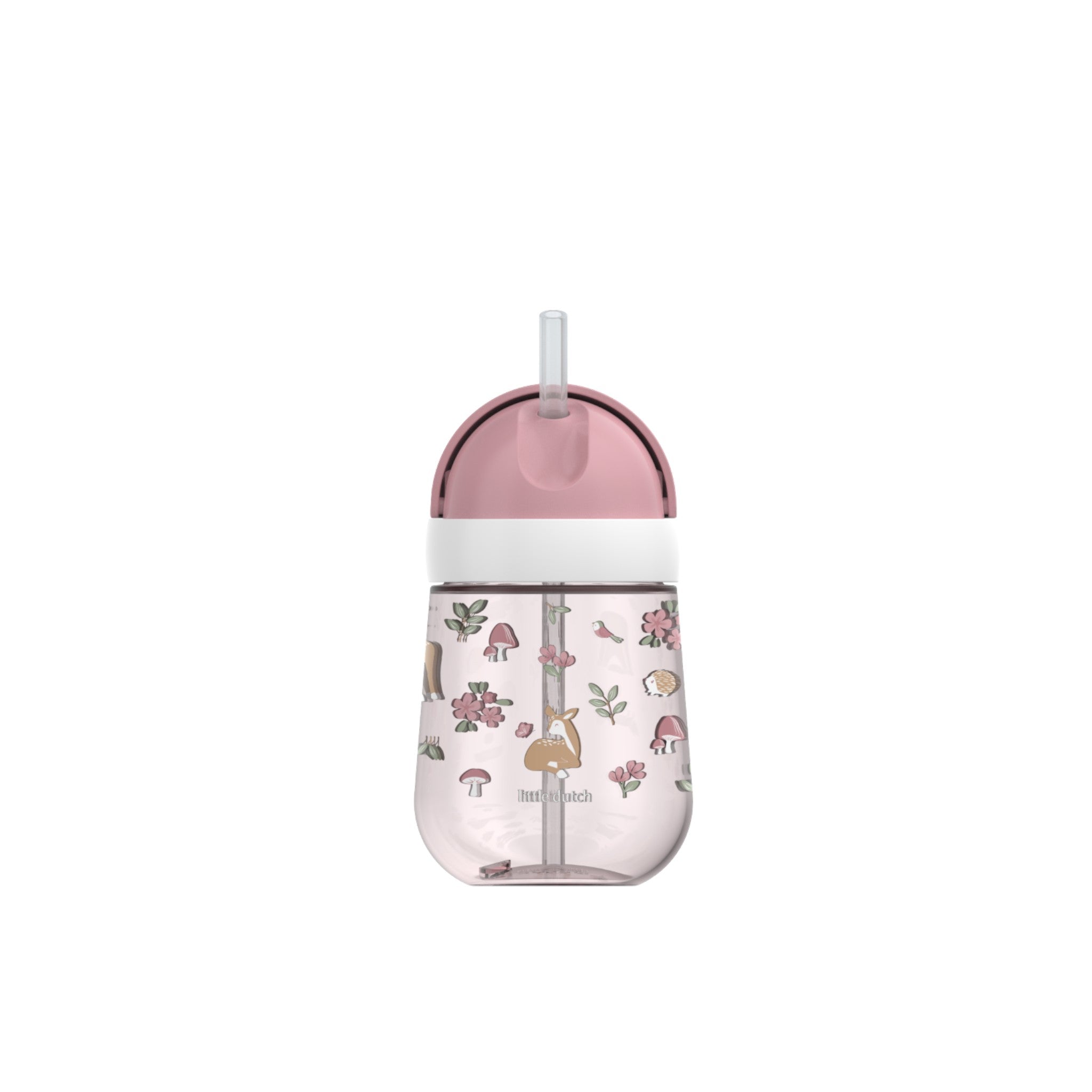 LITTLE DUTCH. Εκπαιδευτικό ποτηράκι με καλαμάκι 300 ml – Fairy Garden