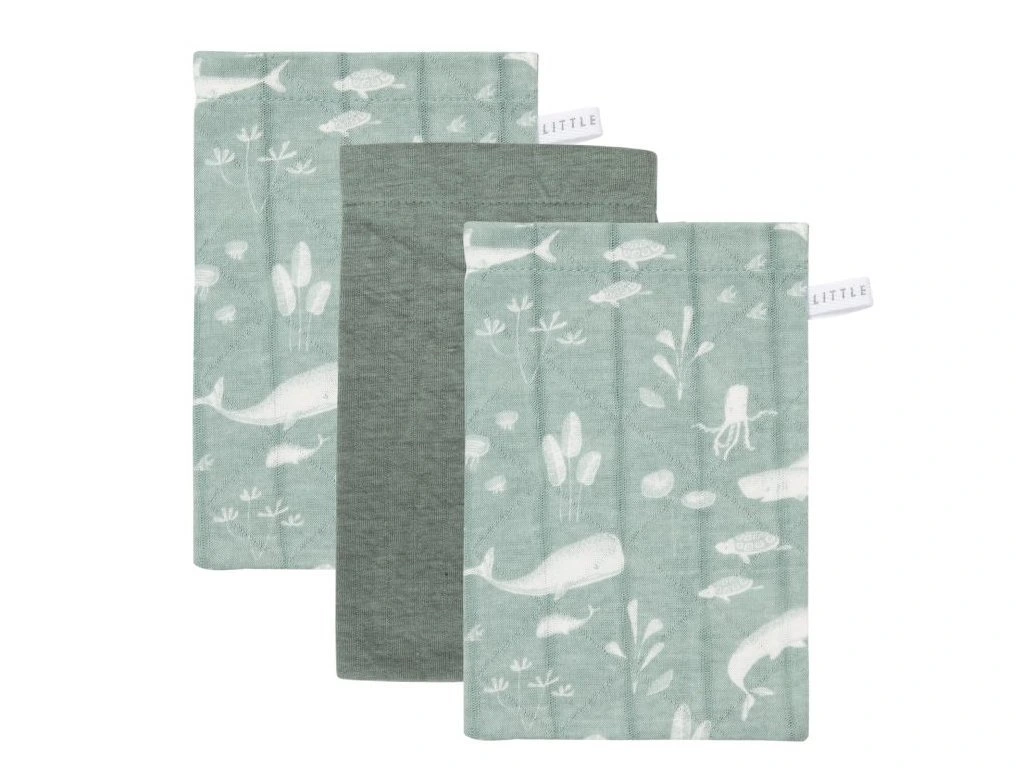 Σετ 3 τμχ πανάκια Little Dutch Ocean Mint