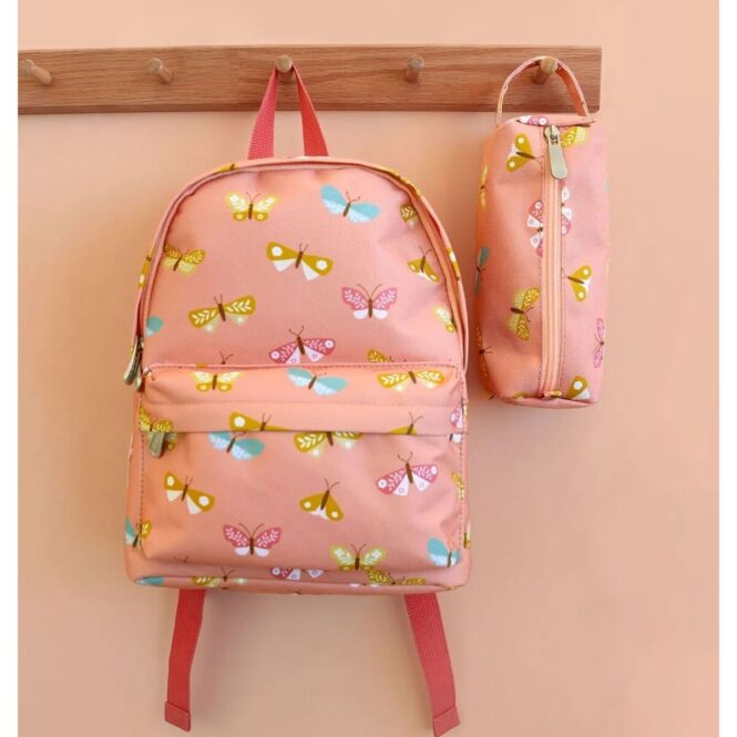 A little lovely company: Τσάντα πλάτης με Ισοθερμική θήκη 27x32x19εκ.Butterflies – BPBUPI52 - Image 5
