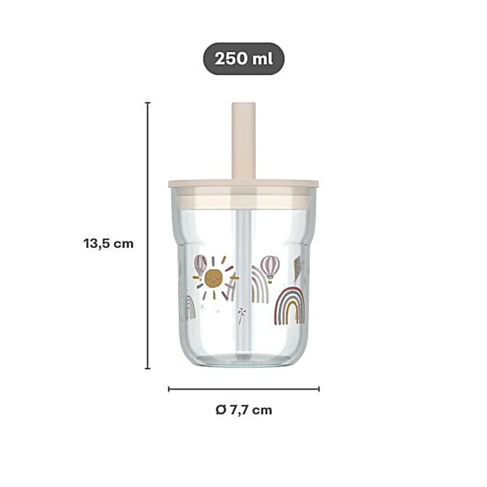 Little Dutch Παιδικό Ποτήρι με Καλαμάκι Mio 250ml Fairy Garden - Image 3
