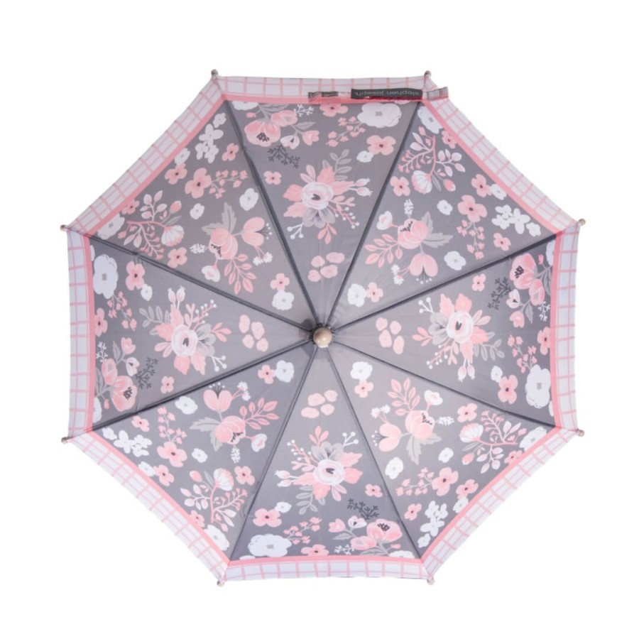 Stephen Joseph Παιδική Ομπρέλα Charcoal Floral (SJ-8701-45C) - Image 2
