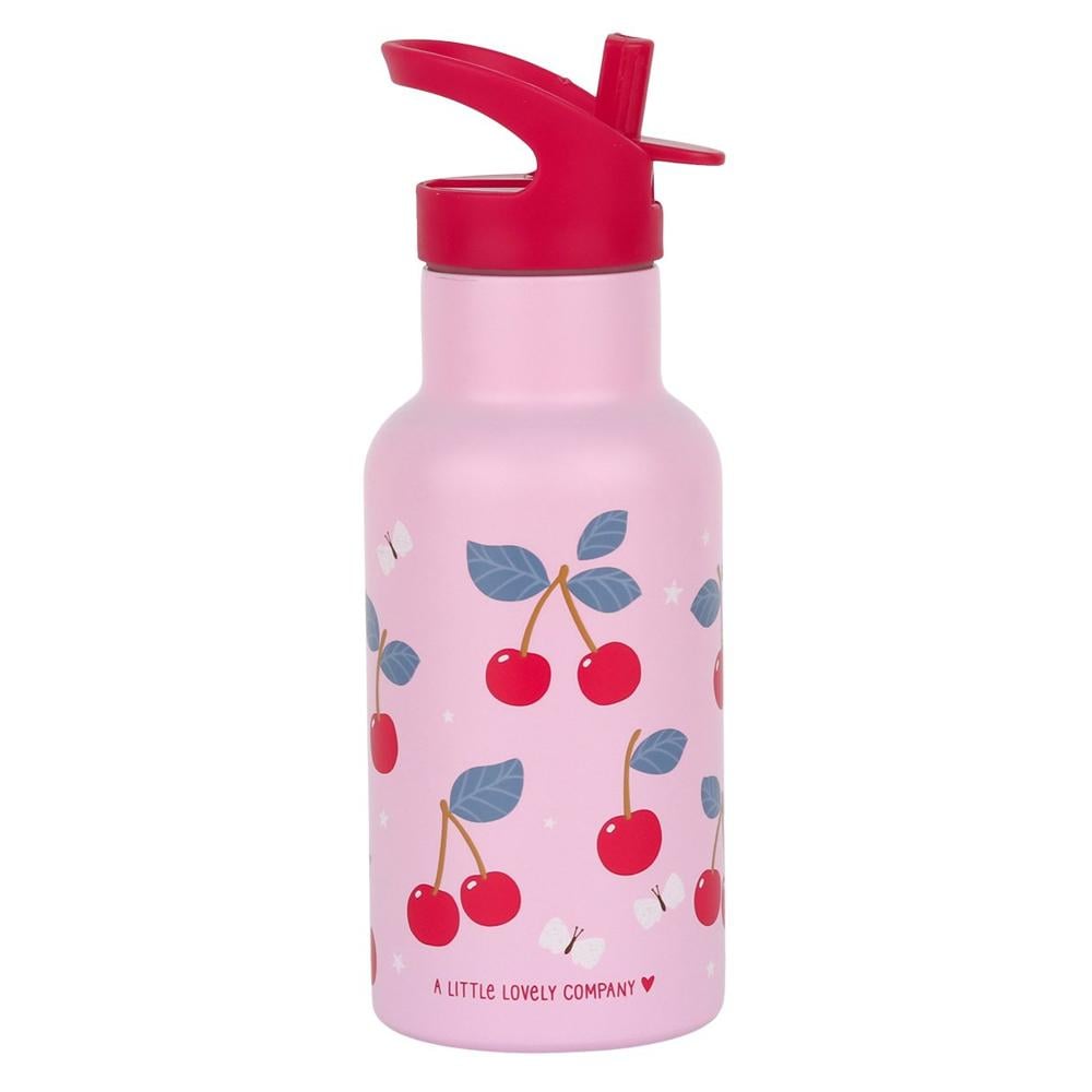 A little lovely company Μπουκάλι Θερμός Με Διπλό Τοίχωμα Από Ανοξείδωτο Ατσάλι 350ml Cherries (DBSSCH88)