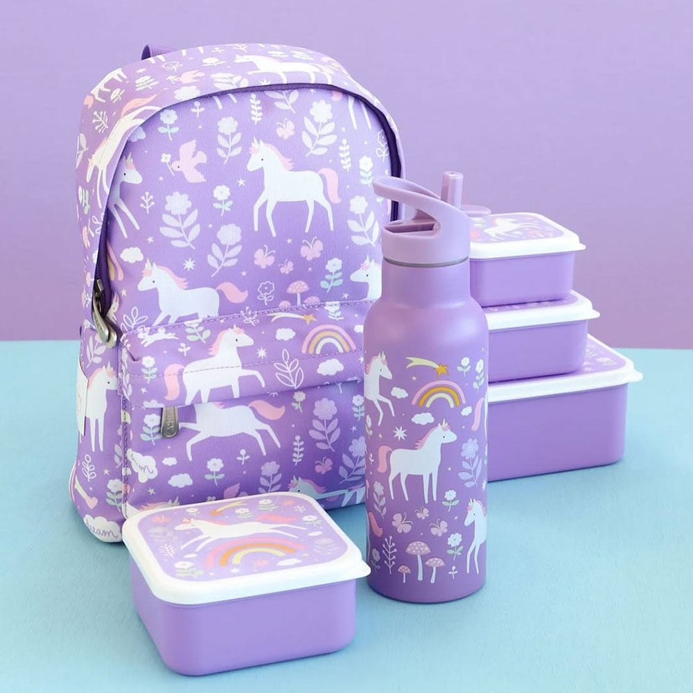 Παγούρι - Θερμός 350ml Με Καλαμάκι Α Little Lovely Company Unicorn Dreams DBSSUD77 - Image 3