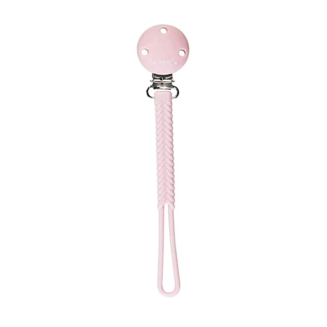 Κλιπ Πιπίλας Saro Braided Pink 14423