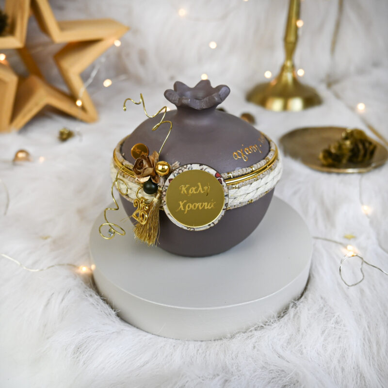 Κεραμικό Ρόδι – Καφέ