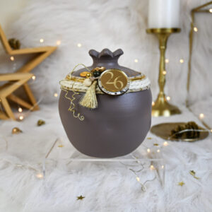 Κεραμικό Ρόδι - Καφέ