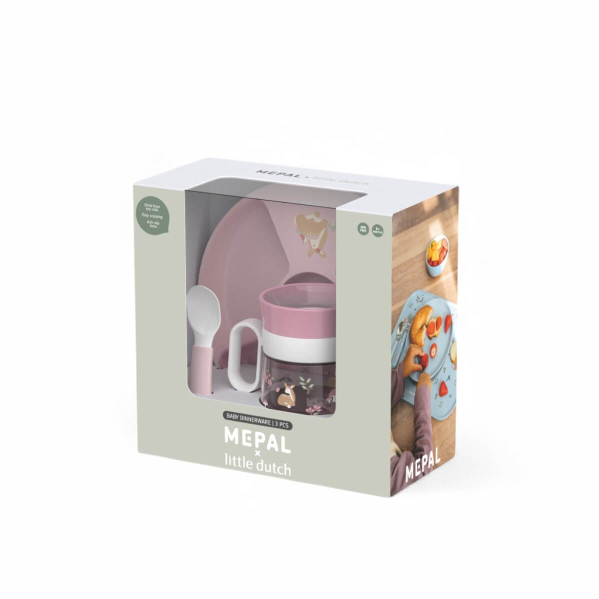 Βρεφικό σετ φαγητού 3 τεμαχίων Mio Fairy Garden – Little Dutch - Image 2