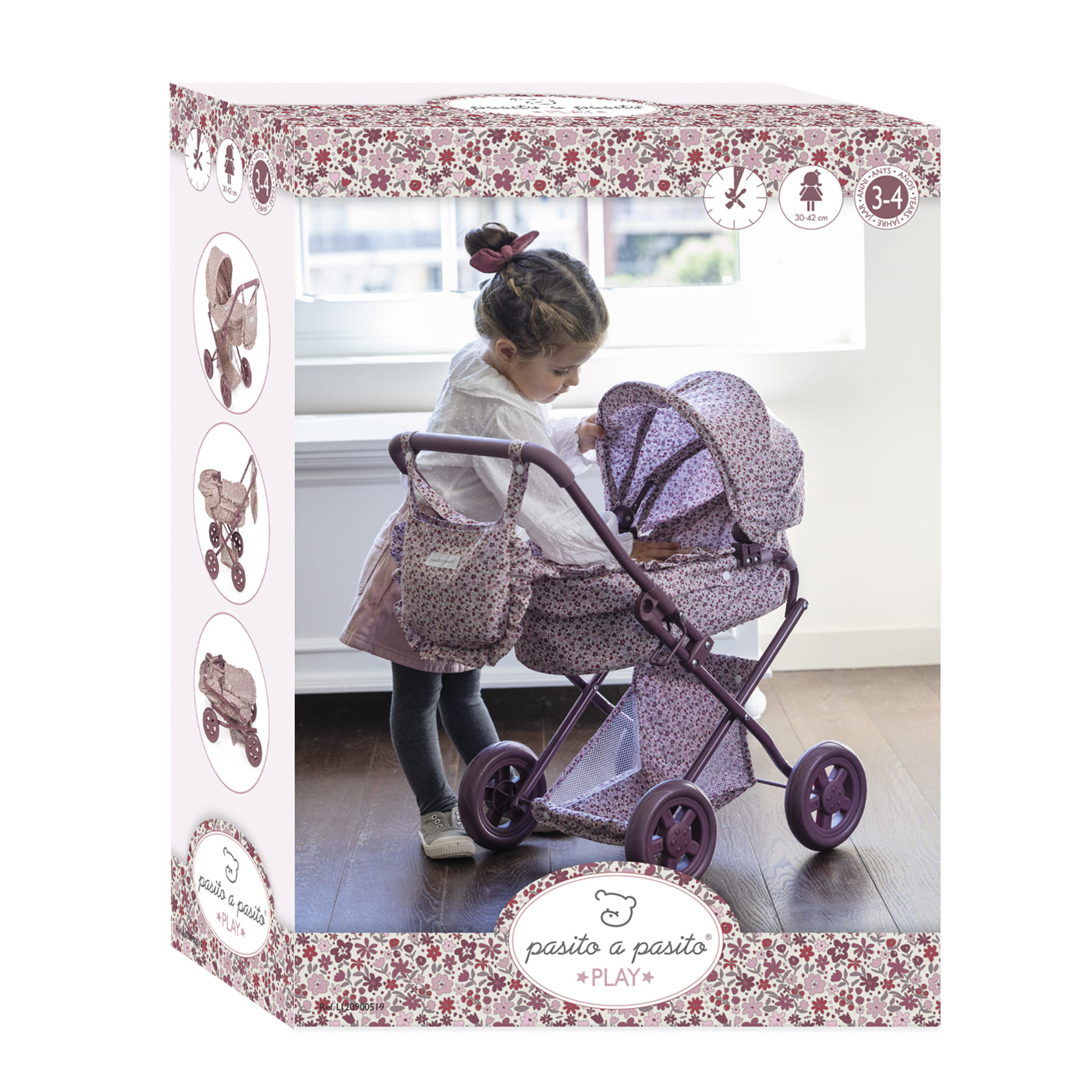 Καρότσι για κούκλες Cherry Flowers +3Υ - Image 5