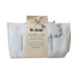 Minene Κάλυμμα Καροτσιού Cream Printed Μπεζ 35x75εκ.