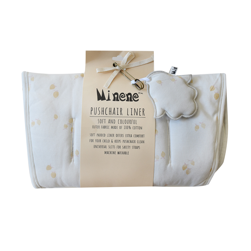 Minene Κάλυμμα Καροτσιού Cream Printed Μπεζ 35x75εκ.