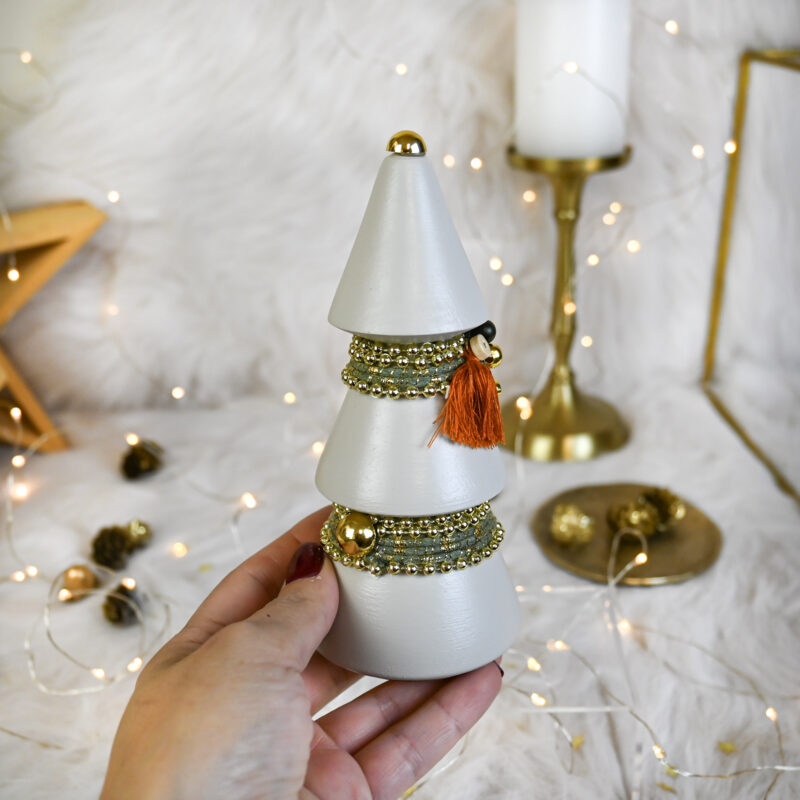 Διακοσμητικό Δέντρο Μεγάλο – Εκρού - Image 3