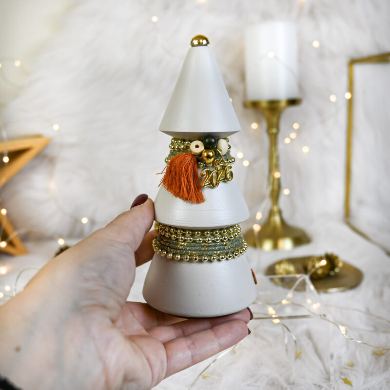 Διακοσμητικό Δέντρο Μεγάλο – Εκρού - Image 4