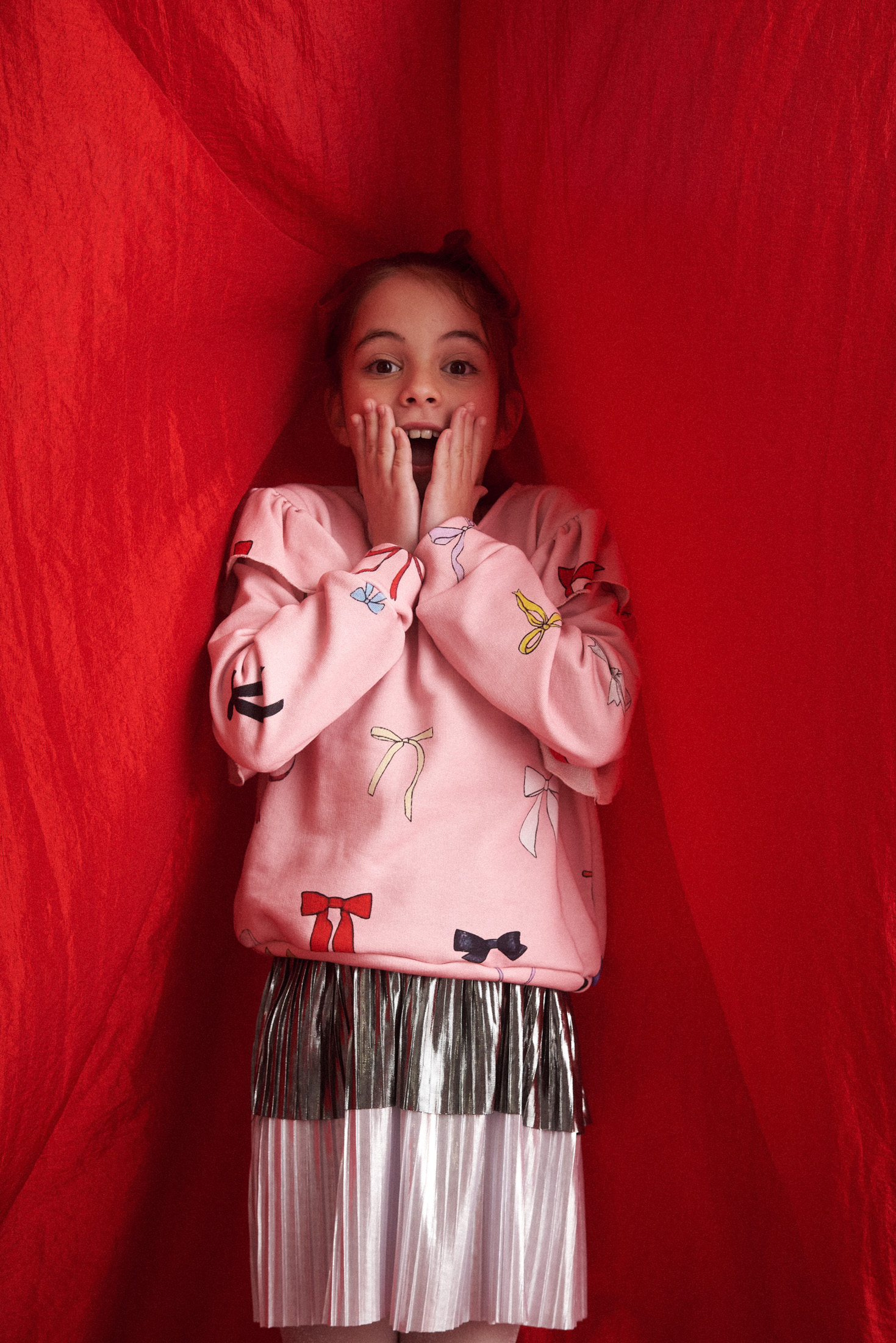 Two in a castle - Μεταλλική Φούστα Ασημί (T6672) - Image 3