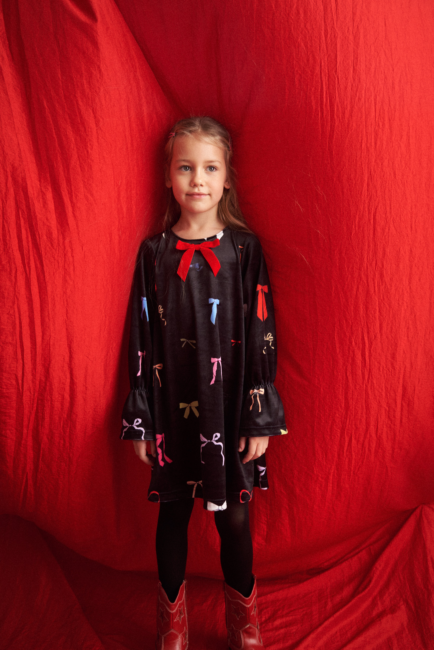 Two in a castle - Velvet Φόρεμα Μαύρο (T6564) - Image 3