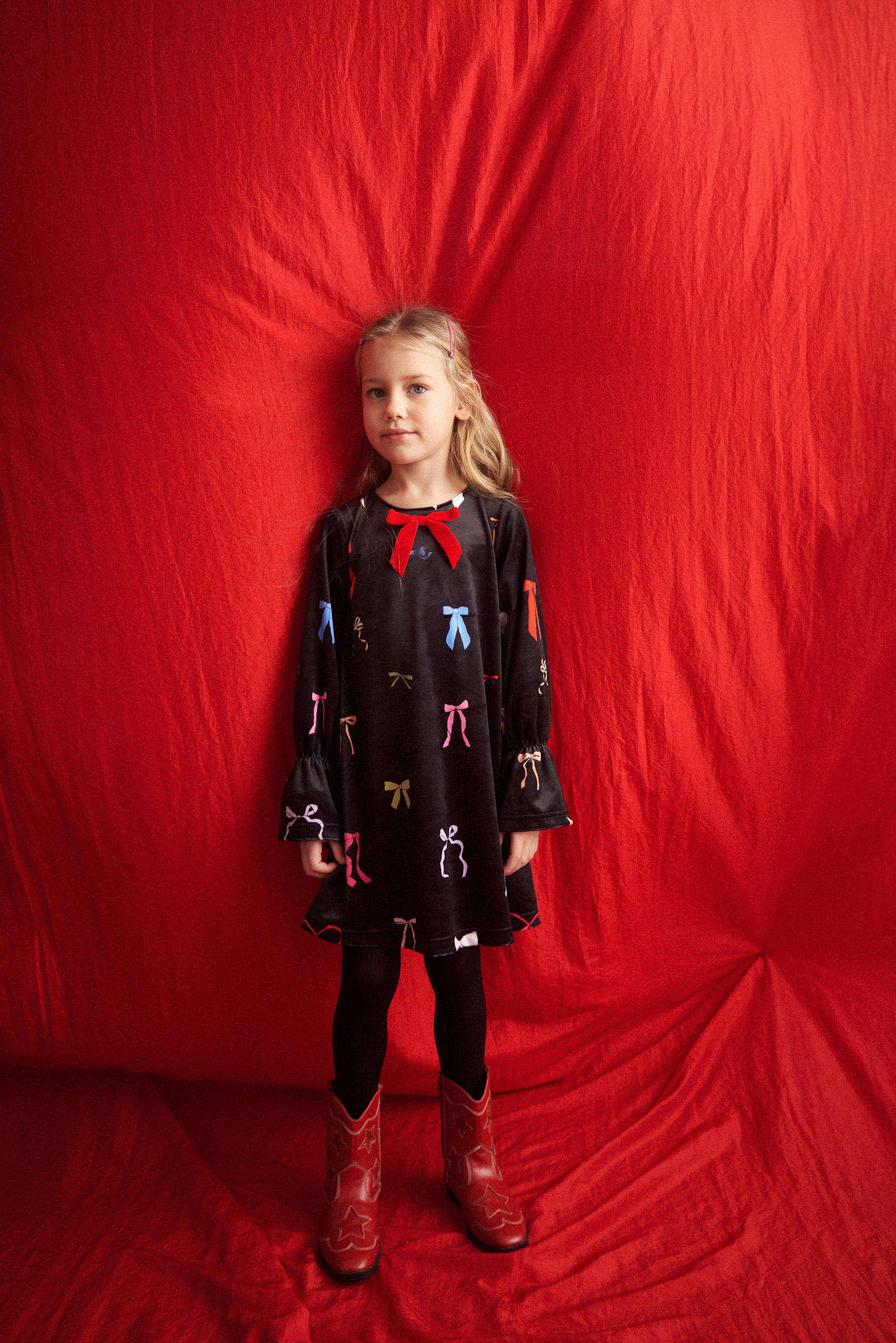 Two in a castle - Velvet Φόρεμα Μαύρο (T6564) - Image 4