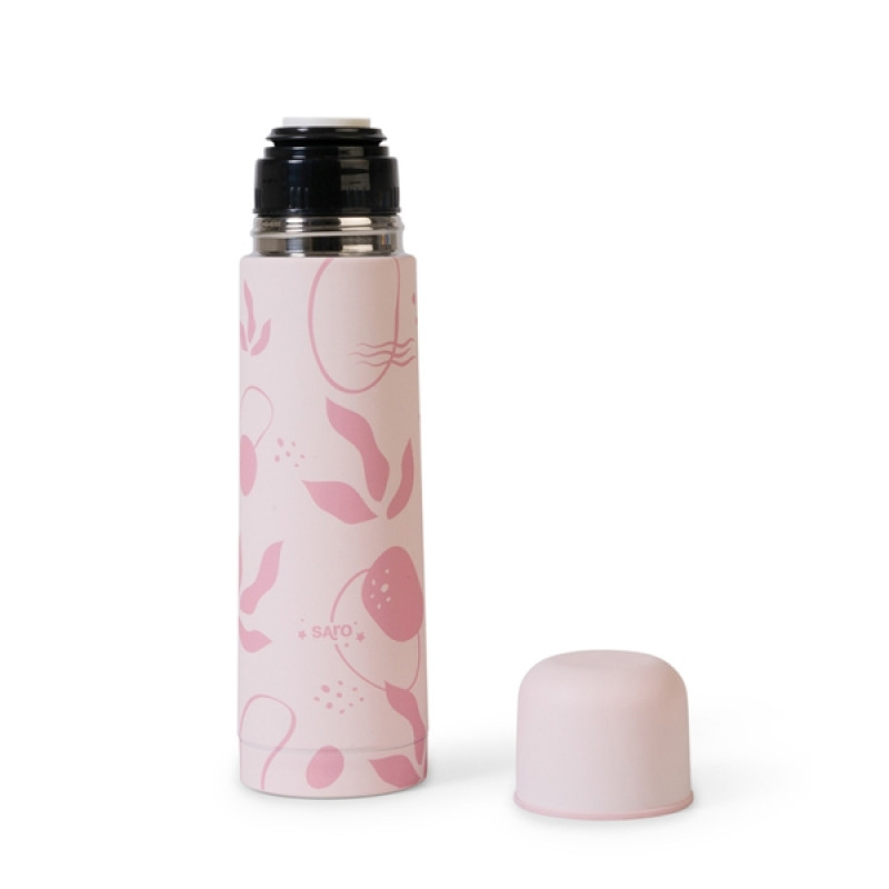 Saro Θερμός Υγρών Leaves Dusty Pink 500ml - Image 2