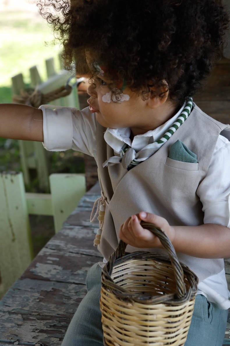 Βαπτιστικό Κοστούμι Theodosis Μπεζ-Πράσινο 1730, Bambolino - Image 5