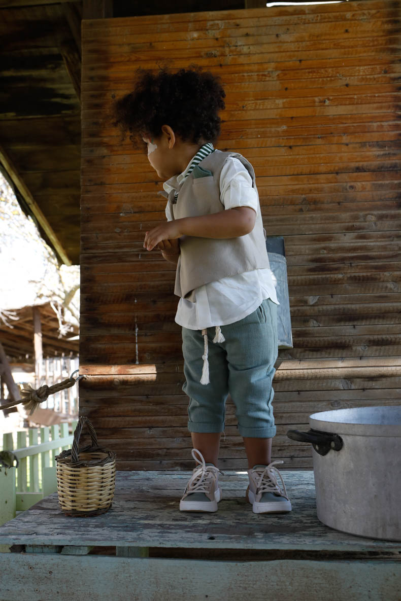 Βαπτιστικό Κοστούμι Theodosis Μπεζ-Πράσινο 1730, Bambolino - Image 7