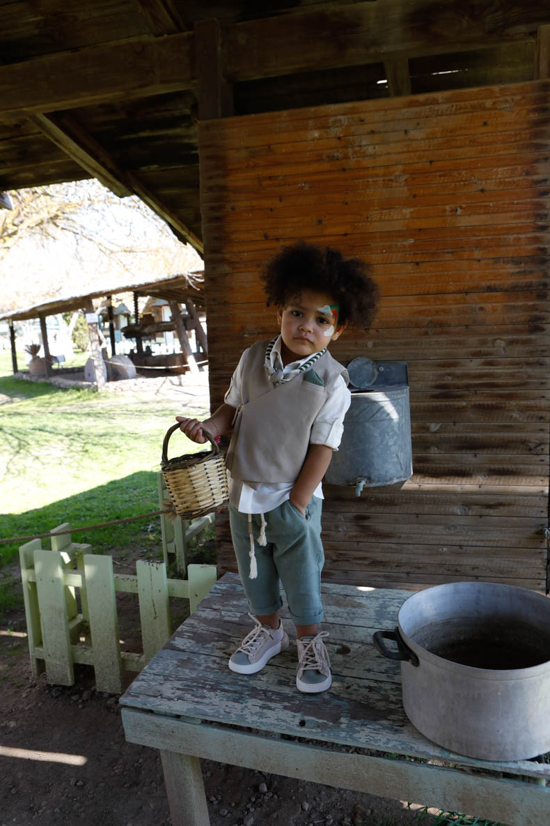 Βαπτιστικό Κοστούμι Theodosis Μπεζ-Πράσινο 1730, Bambolino - Image 12