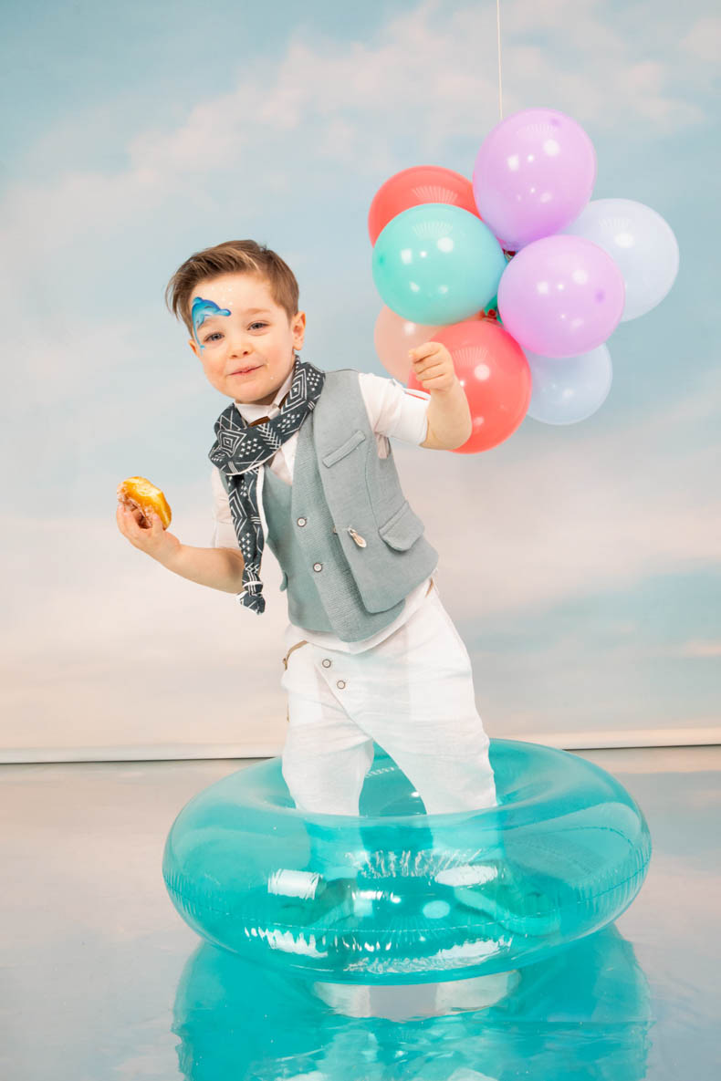 Bambolino Βαπτιστικό Κοστούμι για Αγόρι Λινό Λευκό - Image 2