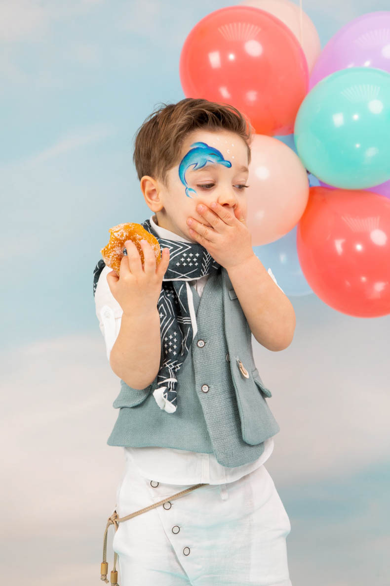 Bambolino Βαπτιστικό Κοστούμι για Αγόρι Λινό Λευκό - Image 8