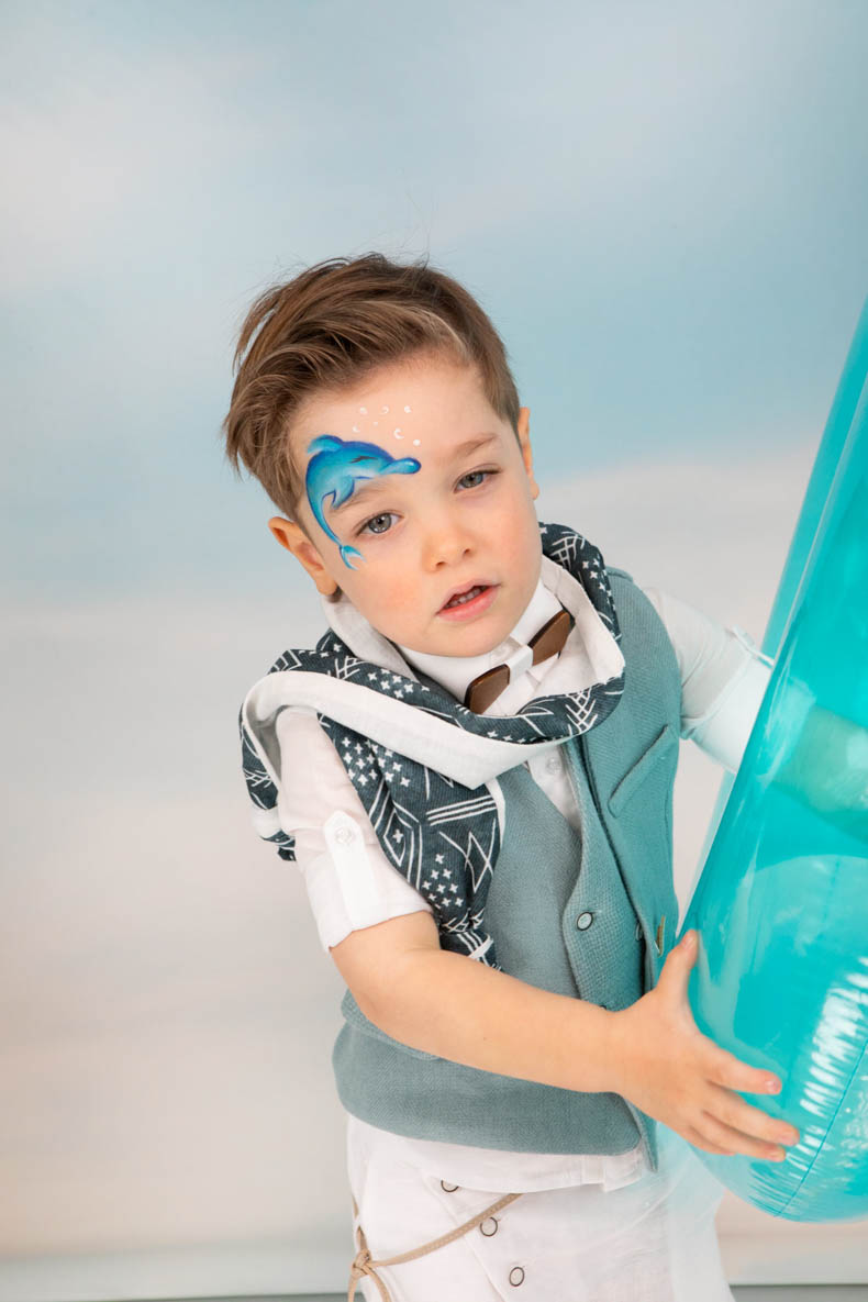 Bambolino Βαπτιστικό Κοστούμι για Αγόρι Λινό Λευκό - Image 10