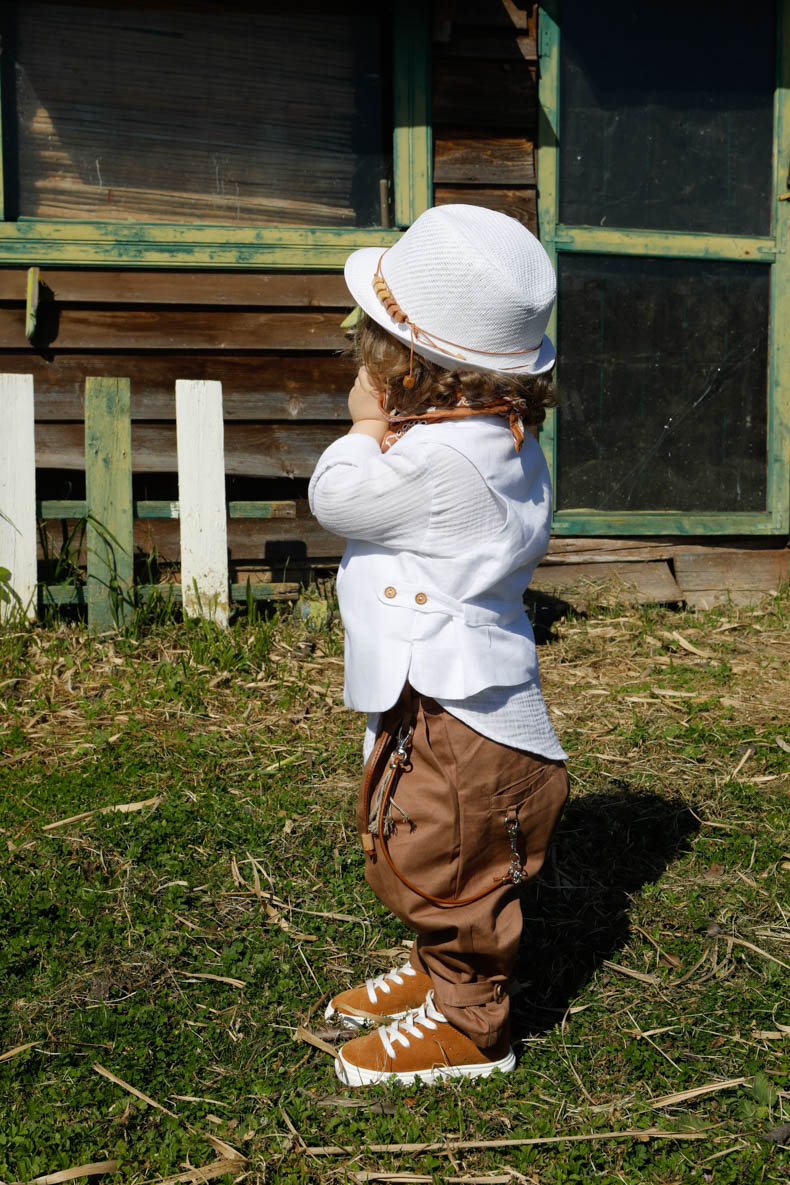 Αμπιγιέ σετ βάπτισης Bambolino, λευκό με ταμπά. Pantelis - Image 9