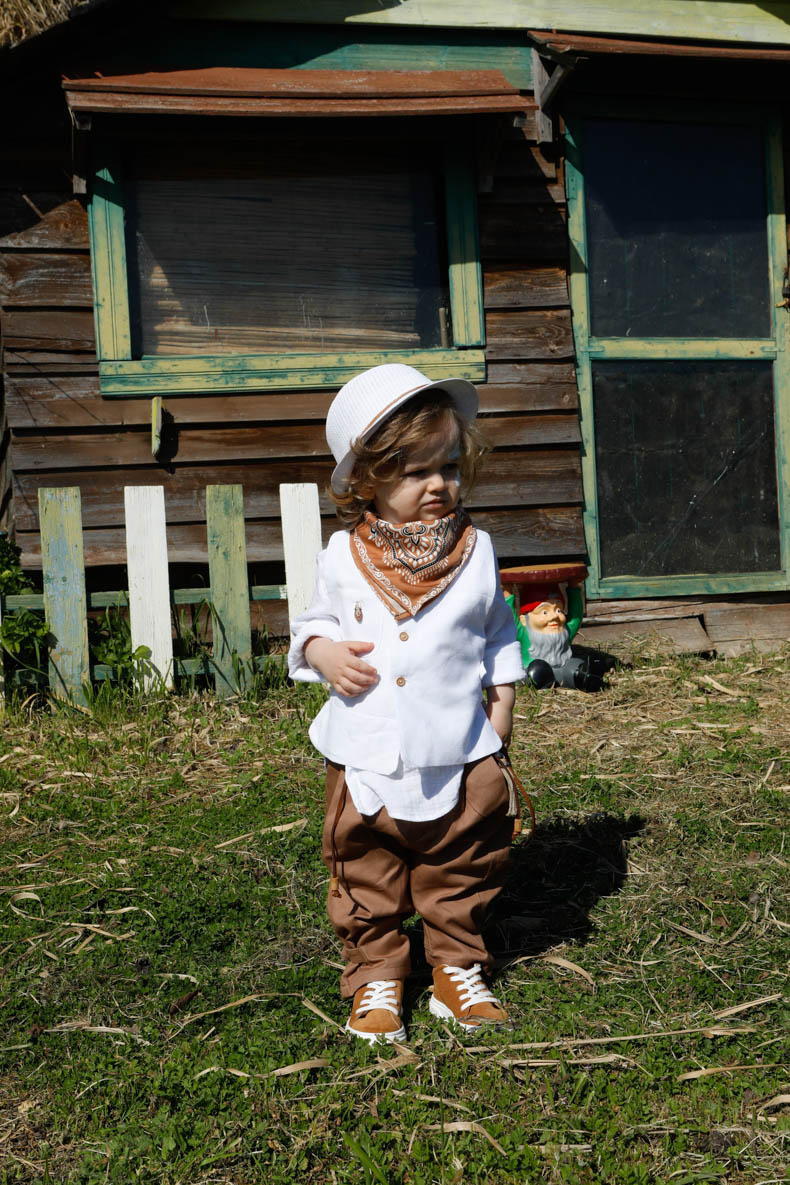 Αμπιγιέ σετ βάπτισης Bambolino, λευκό με ταμπά. Pantelis - Image 11