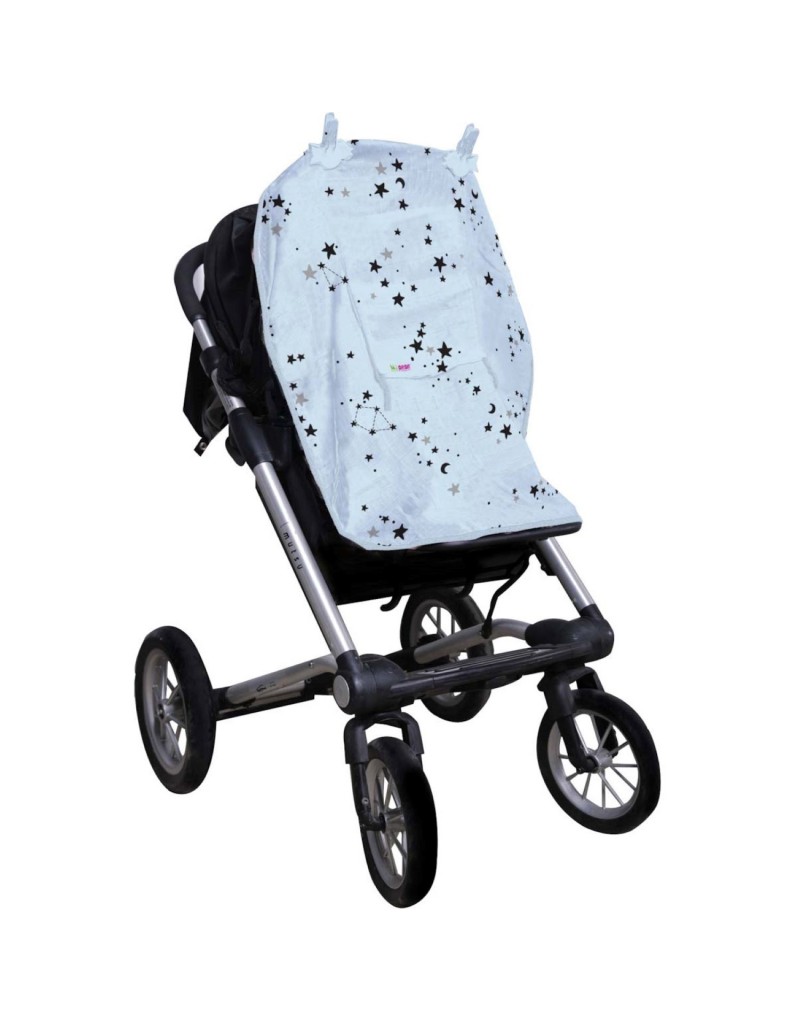 Minene Σκίαστρο Καροτσιού Ηλιοπροστασία UV Μπλέ Bamboo 18106003120OS