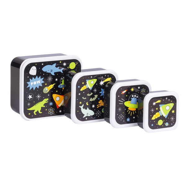 Σετ Δοχεία Φαγητού 4 Τεμαχίων A Little Lovely Company Galaxy SBSEGA74 - Image 3