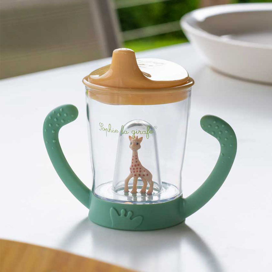 Sophie La Girafe Εκπαιδευτικό Μπιμπερό με Λαβές Non Drip 6m+ 180ml S010409 - Image 3