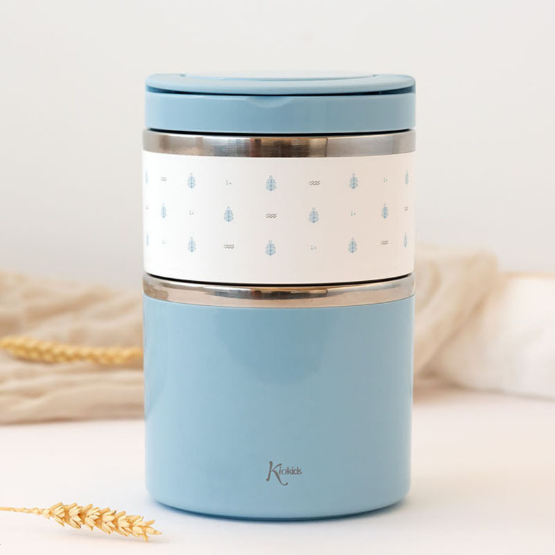 Βρεφικό Θερμόδοχείο Φαγητού με 2 Θαλάμους Σιέλ 930ml - Image 4