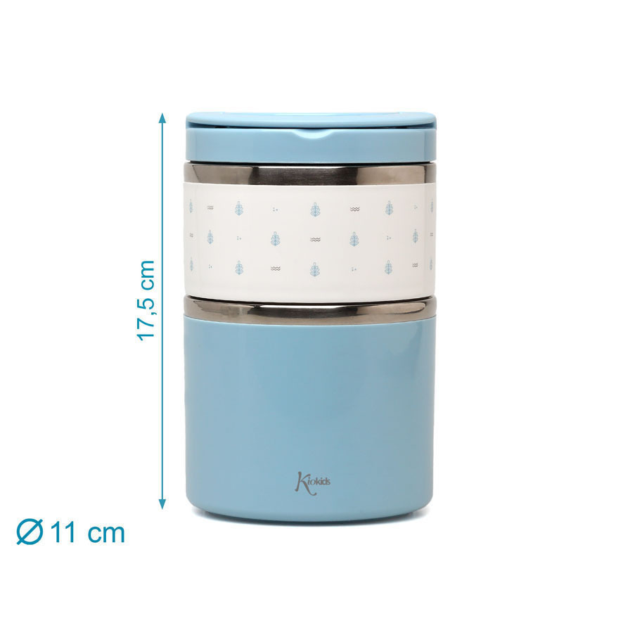 Βρεφικό Θερμόδοχείο Φαγητού με 2 Θαλάμους Σιέλ 930ml - Image 2