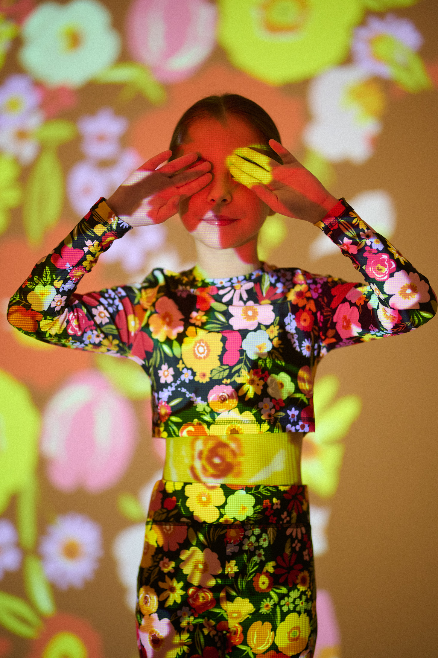 Two in a castle -Σετ Τοπ & Κολάν Floral (T6631) - Image 4