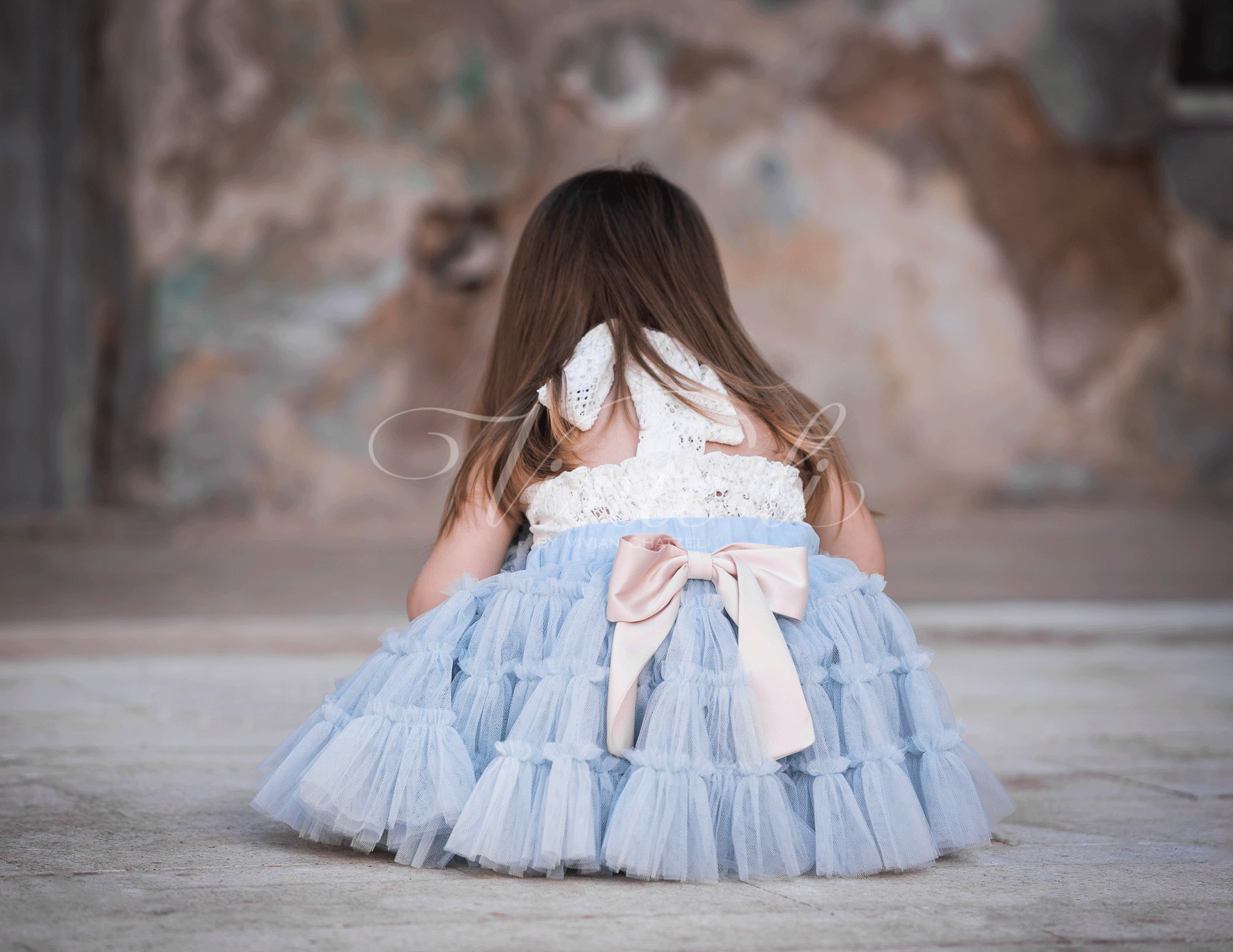 Φούστα tutu τούλινη & Μπλουζάκι εξώπλατο δαντέλα 2439-2731