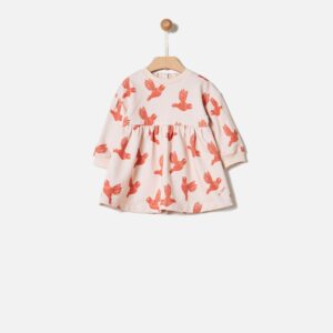 Yell-Oh! Φόρεμα Pastel Rose Tan Birds 41180340009