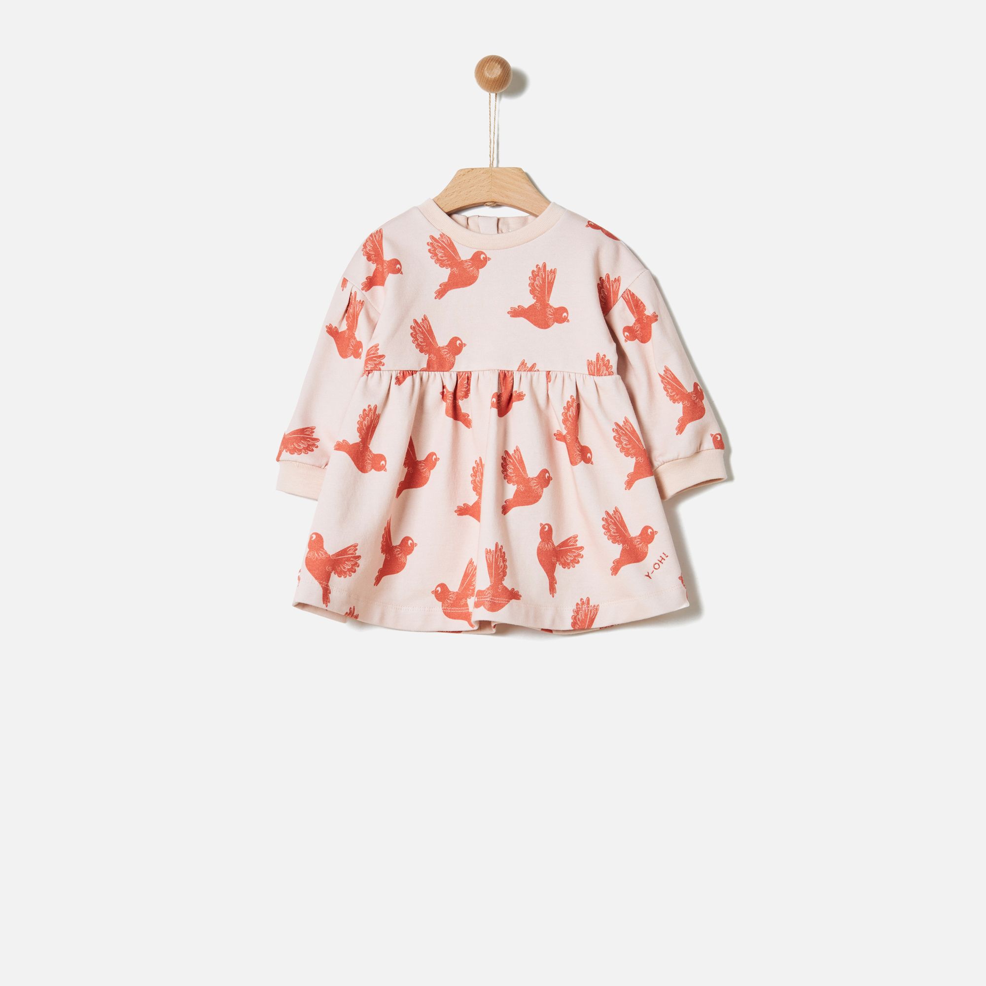Yell-Oh! Φόρεμα Pastel Rose Tan Birds 41180340009
