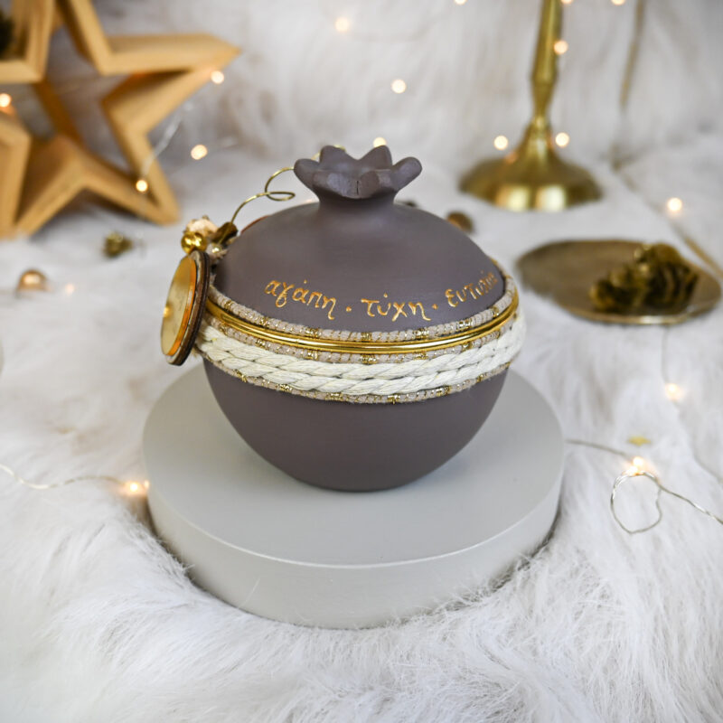 Κεραμικό Ρόδι – Καφέ - Image 8